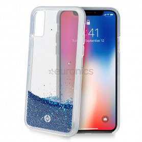 CUSTODIA IN SILICONE PER IPHONE X GLITTER