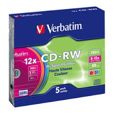 CD MASTERIZZABILE CD-RW 80MINUTI 700MB HI-SPEED