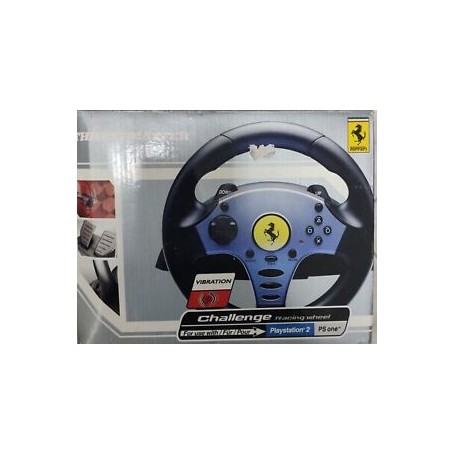 VOLANTE PER PS2 FERRARI CON PEDALIERA