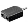ADATTATORE AUDIO 2F 6.35MM A  1M 3.5MM