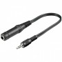 ADATTATORE AUDIO JACK 6.3MM STEREO F/F
