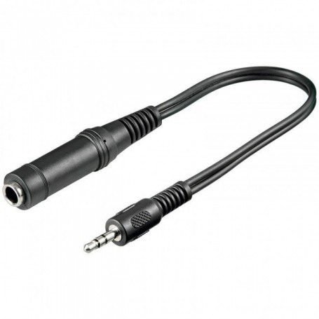 ADATTATORE AUDIO JACK 6.3MM STEREO F/F