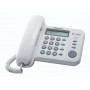 TELEFONO FISSO RUBRICA 50NUM DISPLAY LCD BIANCO