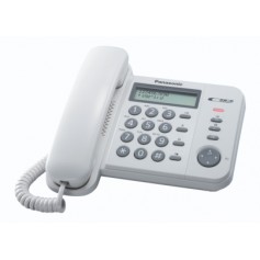 TELEFONO FISSO RUBRICA 50NUM DISPLAY LCD BIANCO
