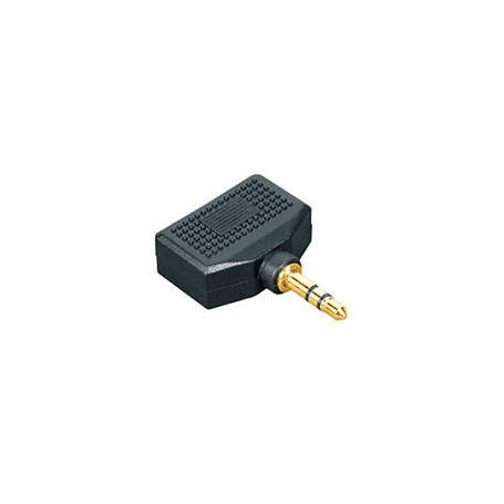 ADATTATORE AUDIO JACK 3.5MM F A 2 X 3.5MM M