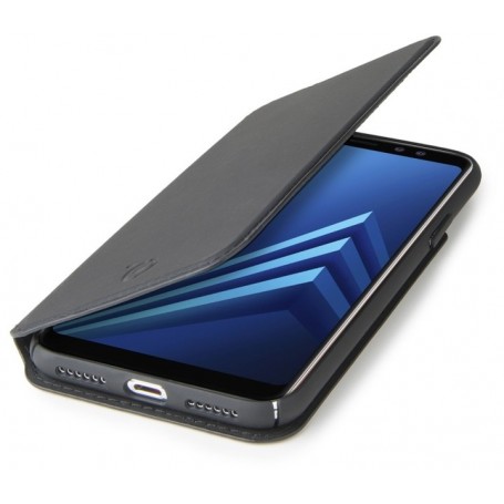CUSTODIA A LIBRO PER SAMSUNG GALAXY A8+(8) NERA