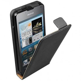 CUSTODIA A FLIP PER HUAWEI ASCEND Y300 NERO