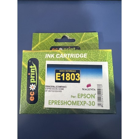 CARTUCCIA COMPATIBILE EPSON E1803 MAGENTA
