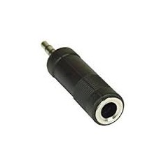 ADATTATORE AUDIO JACK 3.5MM A PRESA JACK 6.3MM