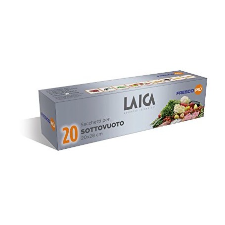 SACCHETTI PER ALIMENTI SOTTOVUOTO 20X28CM 20 FOGLI