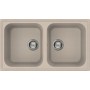 LAVELLO 2 VASCHE AVENA 86X50 PILETTE 3 1/2