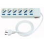 ADATTATORE MULTIPLO 6 POSTI C/CAVO 7 INTERRUTTORI