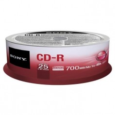 CD MASTERIZZABILE CD-R 80MINUTI 700MB 1X-48X 25PZ