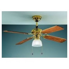 VENTILATORE A SOFFITTO 45WATT 4 PALE IN LEGNO 105C