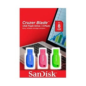 PENDRIVE 8GB USB 2.0 PACK TRIO