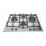 PIANO COTTURA A GAS 4 FUOCHI 60CM INOX