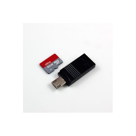 LETTORE ESTERNO MICRO-SD MICRO-SD READER MAX 128GB
