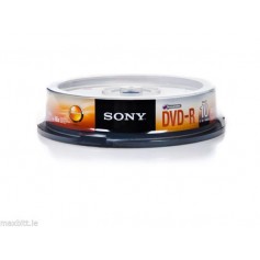 DVD MASTERIZZABILE DVD-R 4.7GB 120MINUTI 16X 10PZ