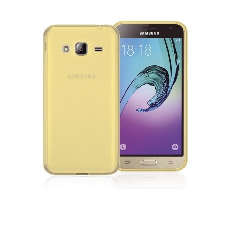 CUSTODIA IN SILICONE PER SAMSUNG GALAXY J3 GOLD