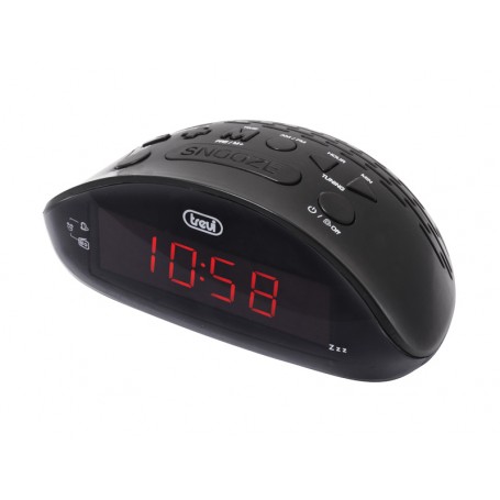 RADIOSVEGLIA FM CON LED NERA CON SNOOZE