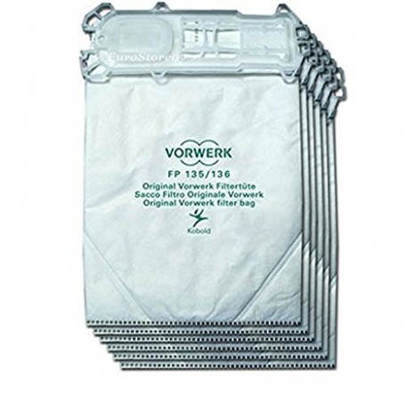 SACCHETTI PER ASPIRAPOLVERE FOLLETTO VK135 VK136