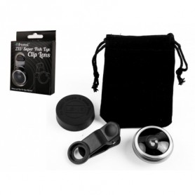 LENTE GRANDANGOLARE DA 235° CON CLIP UNIVERSALE SI
