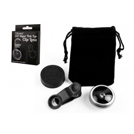 LENTE GRANDANGOLARE DA 235° CON CLIP UNIVERSALE SI