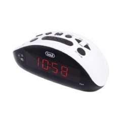 RADIOSVEGLIA FM CON LED BIANCA CON SNOOZE