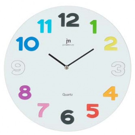 OROLOGIO DA PARETE IN VETRO TONDO 38CM