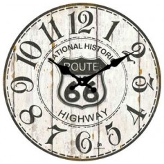 OROLOGIO DA PARETE IN VETRO TONDO 33CM