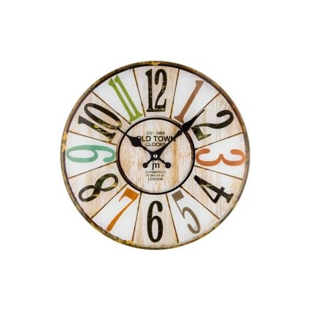 OROLOGIO DA PARETE IN VETRO TONDO 33CM