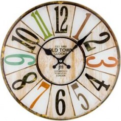 OROLOGIO DA PARETE IN VETRO TONDO 33CM