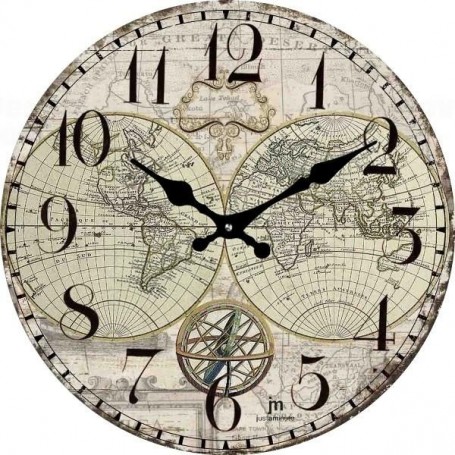 OROLOGIO DA PARETE IN VETRO TONDO 33CM