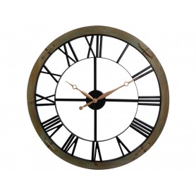 OROLOGIO DA PARETE IN METALLO BIANCO 60CM