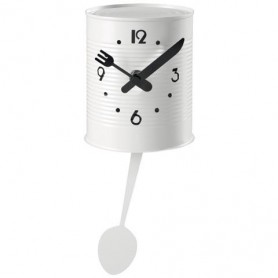 OROLOGIO DA PARETE CON PENDOLO BIANCO