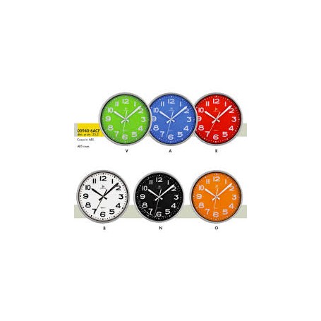 OROLOGIO DA PARETE IN PLASTICA TONDO