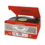 GIRADISCHI MULTIFUNZIONE STILE ANNI 60 ROSSO