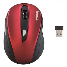 MOUSE OTTICO WIRELESS 1600DPI TASTI 6 ROSSO