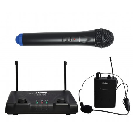 RADIOMICROFONO VHF WIRELESS CON MICROFONO