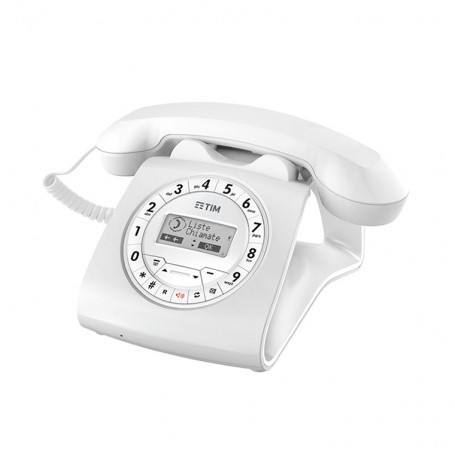 TELEFONO FISSO SIRIO CLASSICO COLOR BIANCO