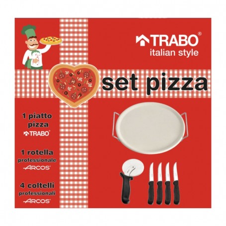 SET PIZZA + ROTELLA + 4 COLTELLI