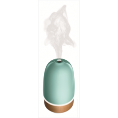 DIFFUSORE DI AROMI ULTRASONICO IN CERAMICA E LEGNO