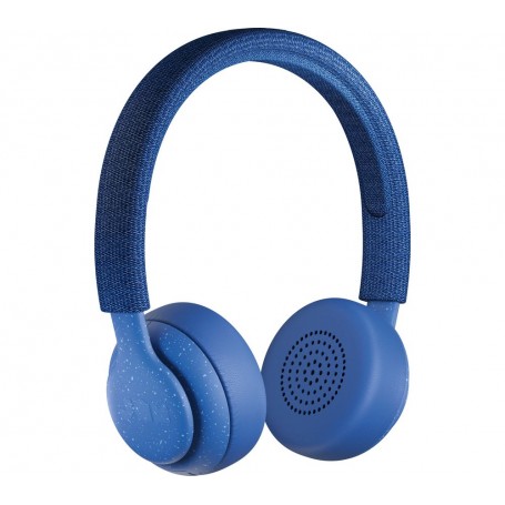 CUFFIA PADIGLIONE BLUETOOTH CON MICROFONO BLUE