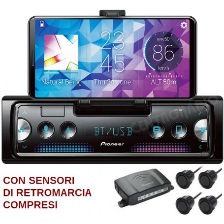 AUTORADIO MP3 BLUETOOTH + KIT SENSORI RETROMARCIA
