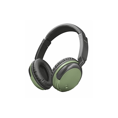 CUFFIA PADIGLIONE HEADPHONES CON MICROFONO VERDE
