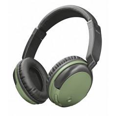 CUFFIA PADIGLIONE HEADPHONES CON MICROFONO VERDE