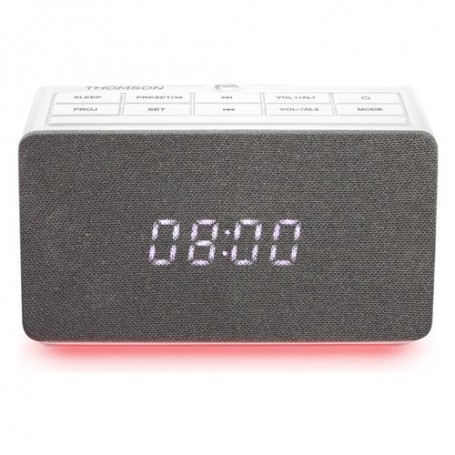 RADIOSVEGLIA FM CON PROIETTORE ORA USB MP3 WHITE