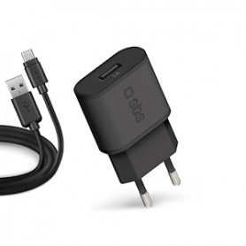 CARICATORE DA RETE CON MICRO USB DA 1000MHA