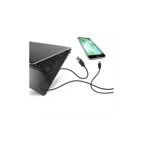 CAVO DATI USB 2.0 A MICRO USB 2,0MT BLACK