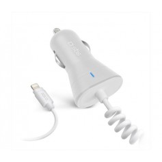 CARICATORE AUTO CON CONNETTORE LIGHTNING DA 2100MA